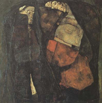 Egon Schiele Pregnant Woman and Death (mk12)